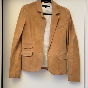 NWOT, Lambskin Camel Tailored Jacket, size S